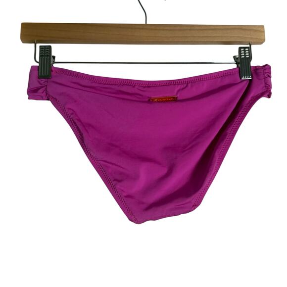 Trina Turk Getaway Pink Two Piece Bikini Set Cap Sleeve Tie Front Size 6 - Picture 10 of 11